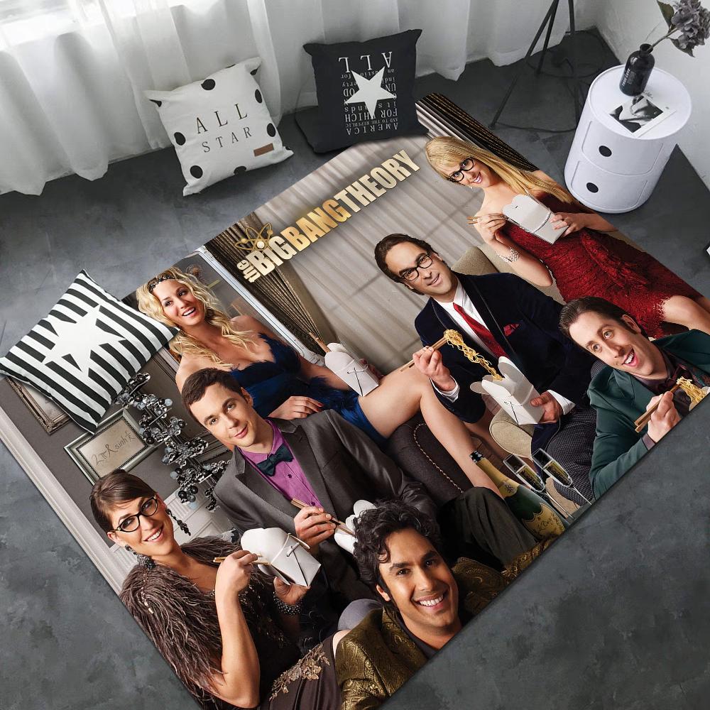 The Big Bang Theory Bathroom Mat Retro Multiple Choice Living Room Kitchen Rug Non-Slip Bedside Mats
