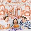 28pcs 18 21 30 40 50 60 70th Rose Gold Happy Birthday Balloon Set Banner Balloon Adults Birthday Party Decoration Birthday Party