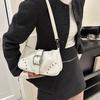 Wholesale New Fashion Rivet Stitching Shoulder Bag Women 2023 Street Trendy Pu Small Armpit Bag