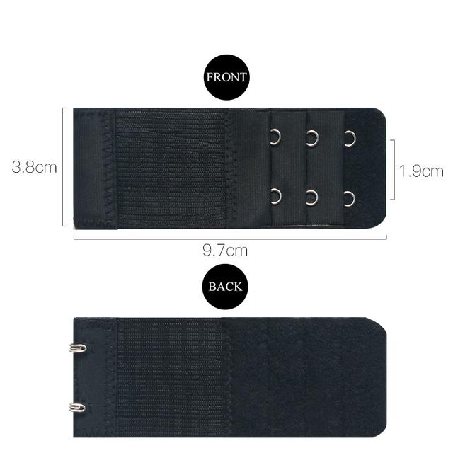 FINETOO 3 bucăți/set sutien cu 3 rânduri pentru femei, extensie pentru lenjerie de corp, sutien pentru lenjerie de corp, extindere, cataramă, cârlig reglabil, accesorii intime