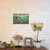 Coasterhome Meerjungfrau Ozean Wandkunst Metallschild Inspirierendes Poster