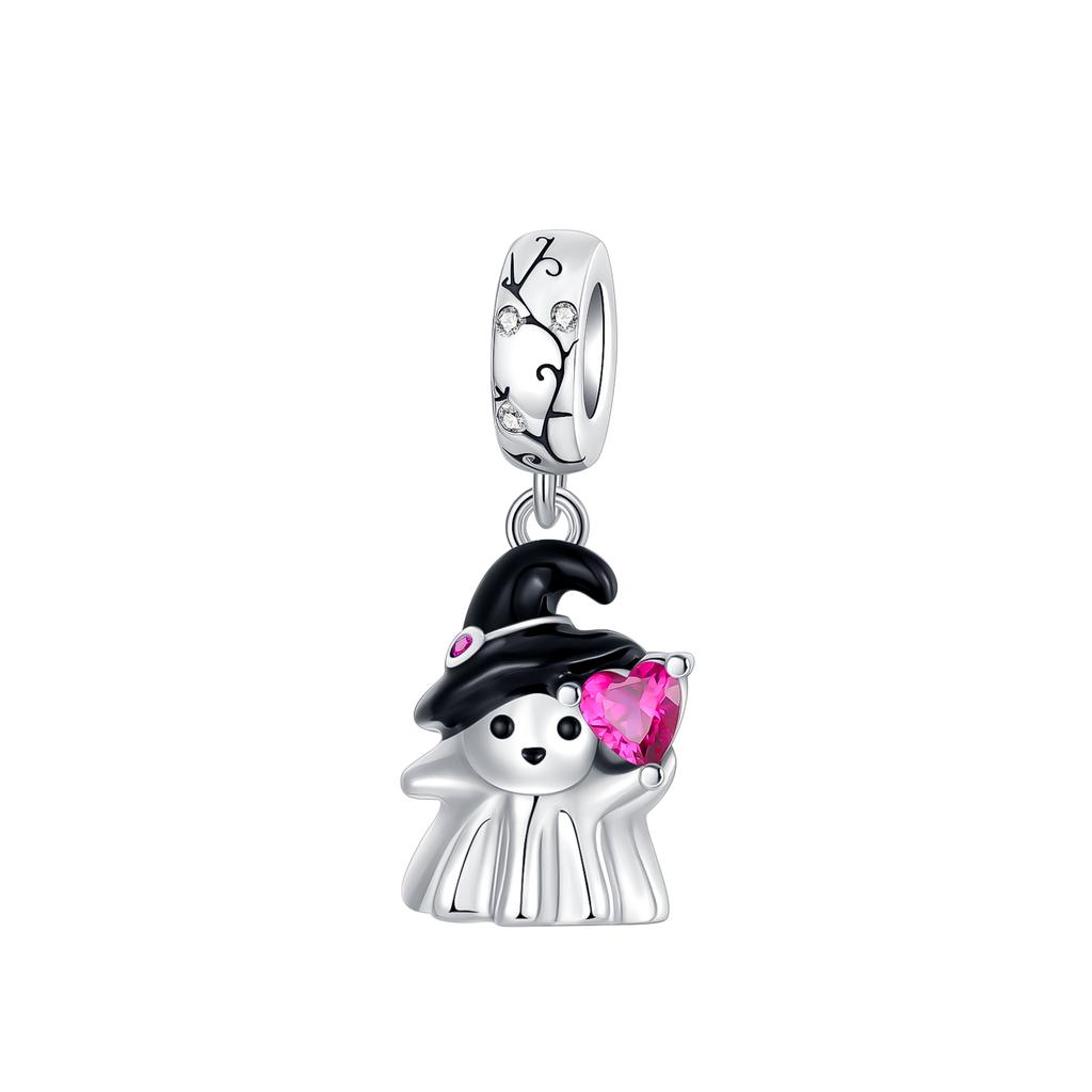 Skull Demon Pumpkin Head Ghost Halloween Pendant Jewelry Beads For Original Bracelet Plata De Ley Boutique Charms Gift