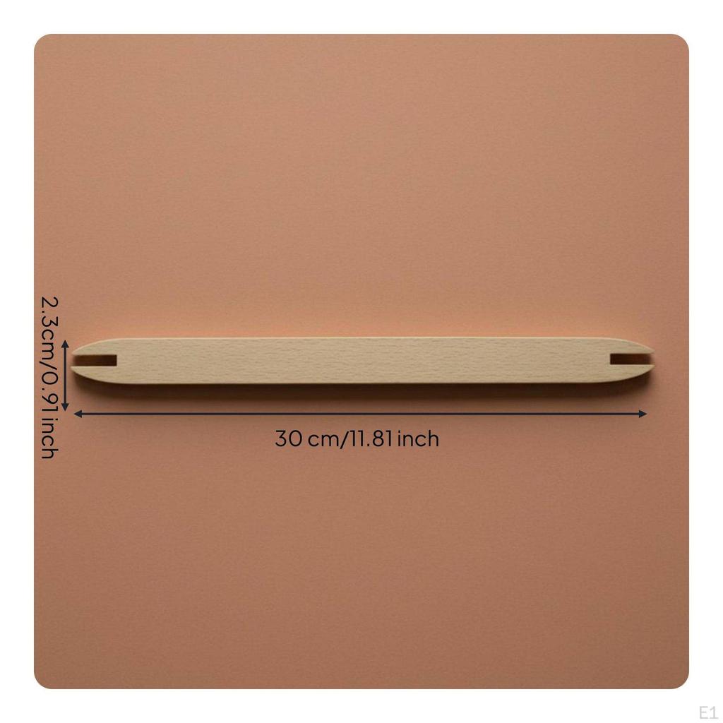 Beech Wood Shuttle DIY Weaving Lightweight Tapestry Tools for Crafters, Beginners