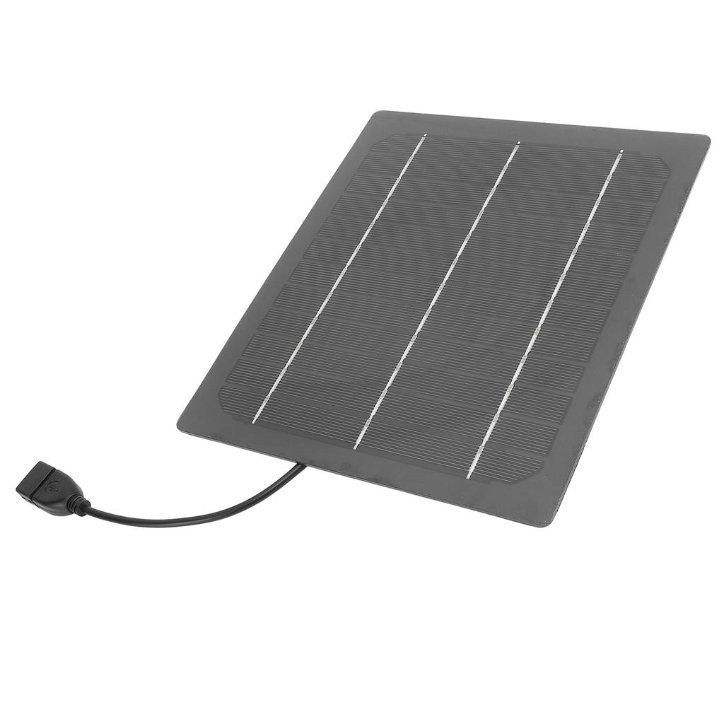 Small Solar Panel 7W 5V Solar Charger High Efficiency Monocrystalline for Camping Fan Power Bank Pho