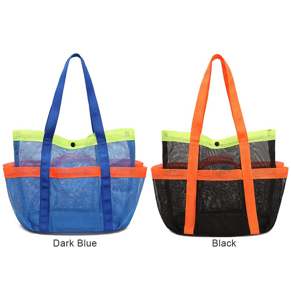 Mesh Beach Bag Portable Pool Bag Lightweight Foldable Swimming Pool Bag Waterproof Sandproof for Cruise Swim Vacation Essentials
