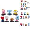 Bts Bt21 7 stuks/set Baby Monitor Beeldjes Ornamenten Taart Topper Speelgoed Cadeau