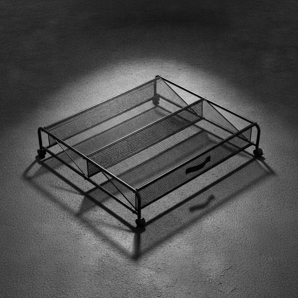 Rolling Shoe Storage Organizer Metal Mesh for Bedroom