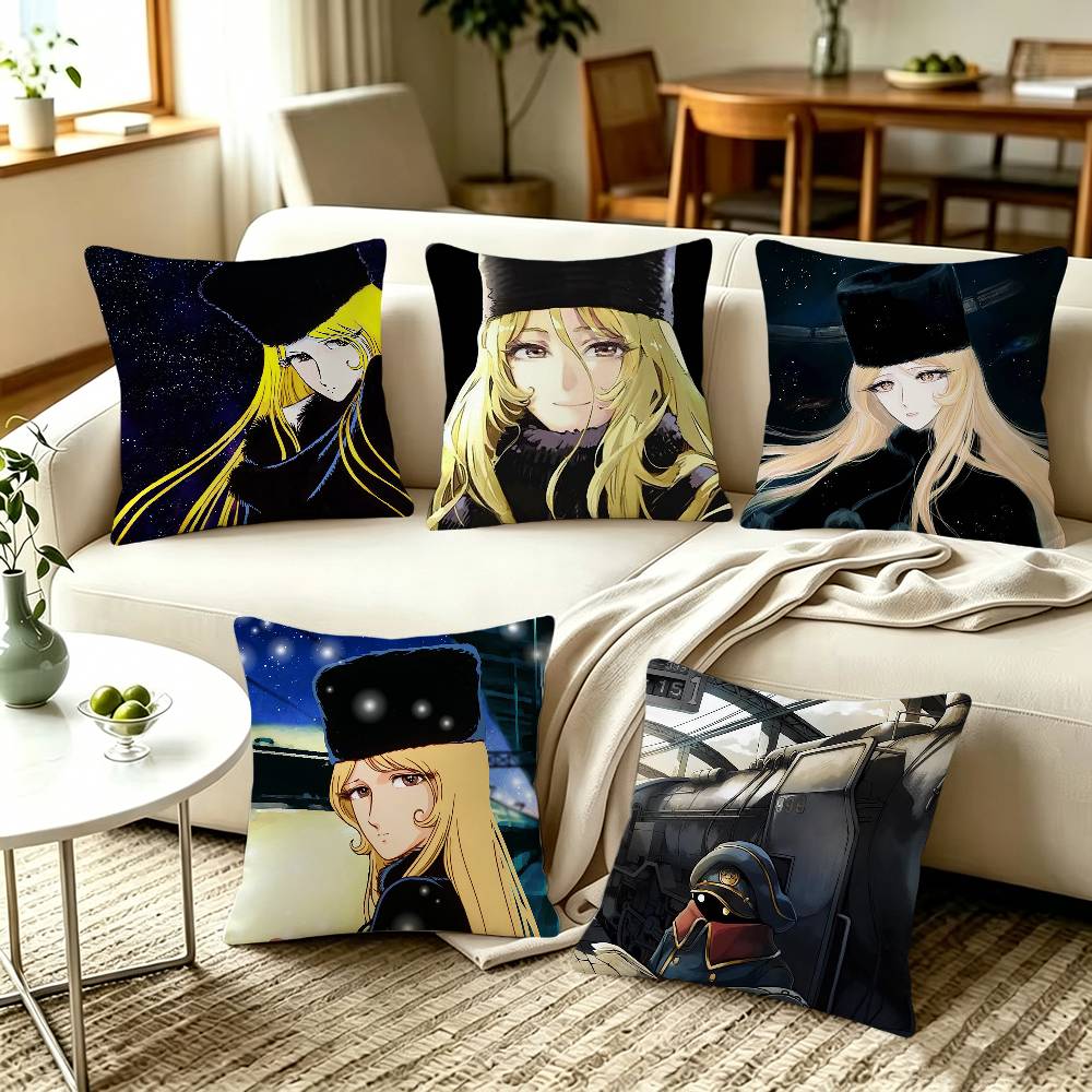Anime Galaxy Express 999 Maetel Home Sofa Cushion Covers and Aecorative Custom Pillow Covers