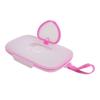 1PC PP Material Portable Heart-Shaped Wet Wipe And Mask Storage Box with Snap Closure for Kids Travel Tissue Holder