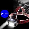 XP-G Q5 COB Led Fishing Headlight Use Rechargeable 18650 Battery Headlamp Head Flashlight Lamp Torch for Camping Light