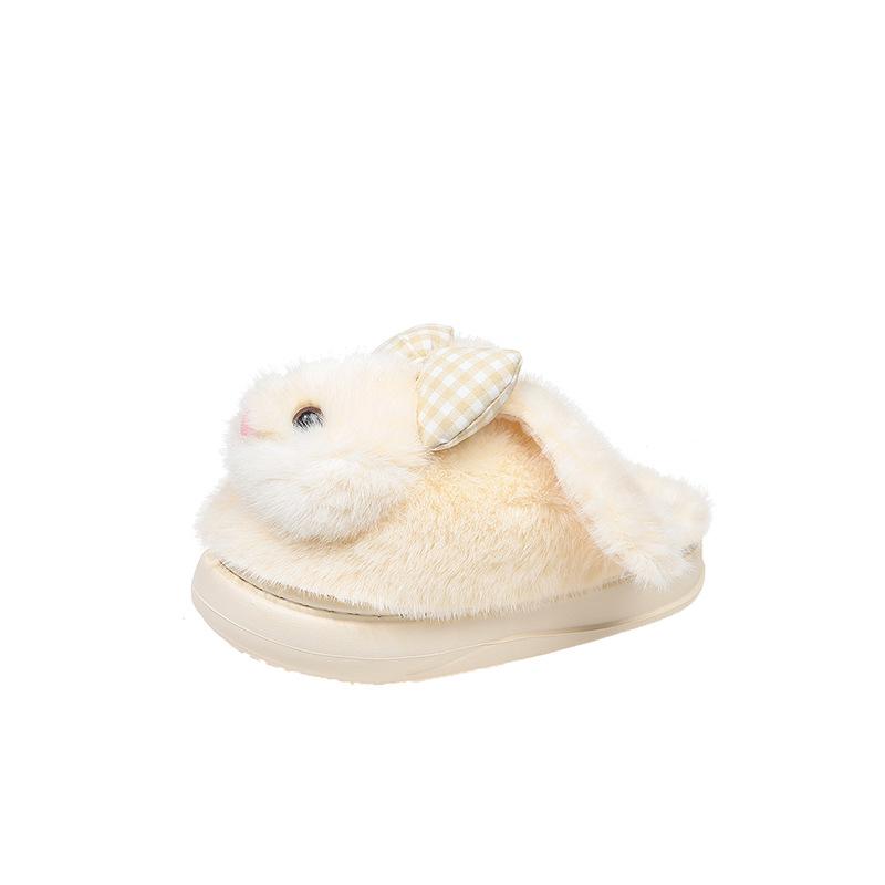 Cartoon Casual Slip-on Shoes - Women's Cotton Slippers with Anti-slip Sole