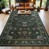 Carpet for Living Room Vintage Floral Nonslip Sofa Coffee Table Floor Mat Bedroom Bedside Rug Machine Washable Entrance Doormat