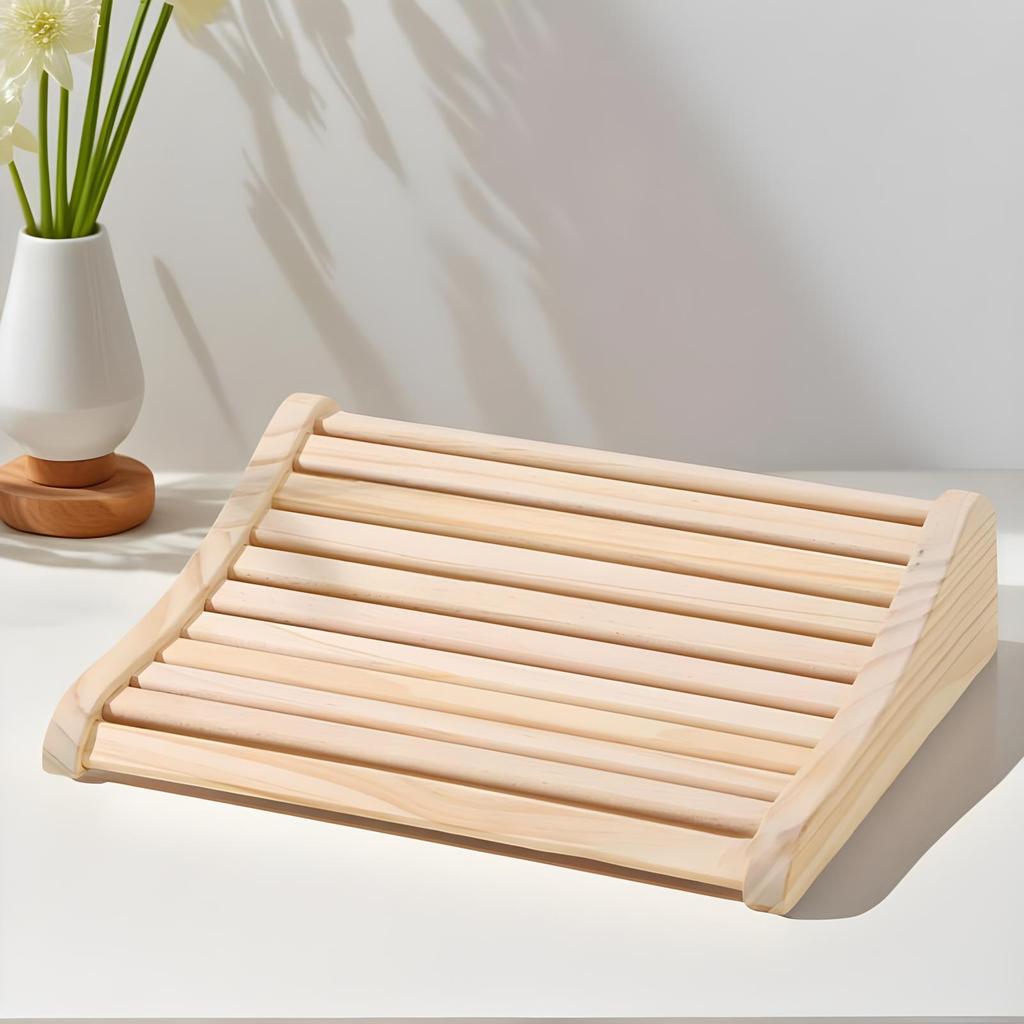 Wooden Neck Pillow Hollow Cervical Cushion Head Pillow For Spa Gym Hotel Room Personal Relaxation Post-Workout Recovery