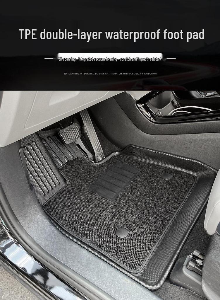 Eco-Friendly TPE Floor & Trunk Mats, Wear-Resistant Backrest Mats for BYD Yuan UP Atto 2 Right-Hand Drive