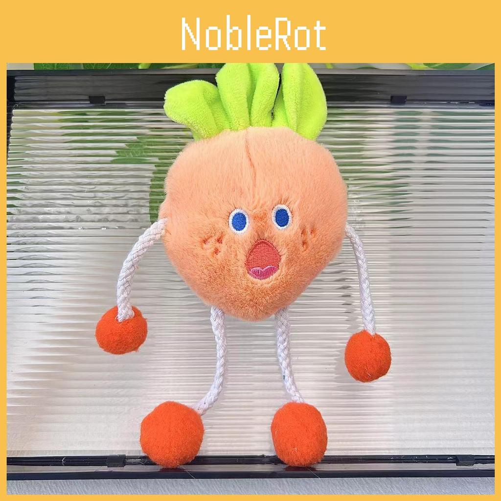 Colorful Vegetable Plush Keychain Accessories With Lovely Scream Expressions Aroma And