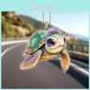 Colorful Acrylic Car Hanging Decor Cute Cartoon Style Home Decoration Accessories