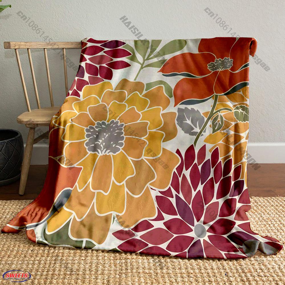 Aquarell-Blumenmuster-Decke Zimmer Sofa Dekorative Decke Mehrere Größen Mehrere Szenen Verfügbar Top 10 Weihnachtsgeschenke Schneller Versand