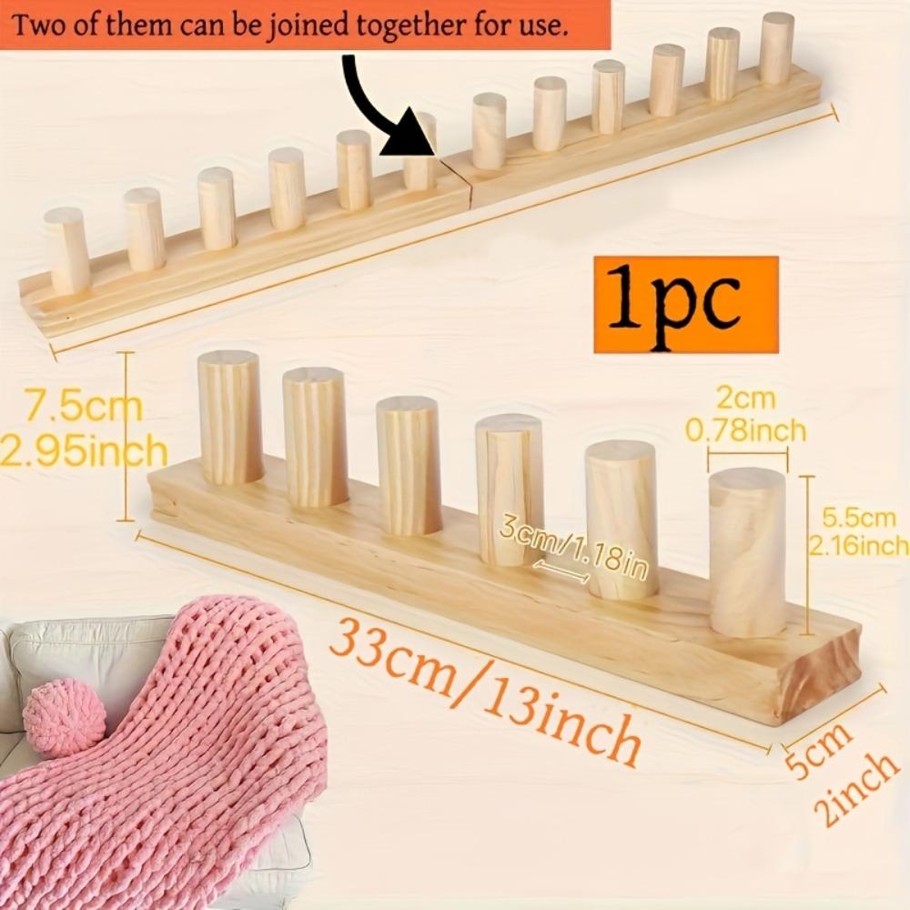 Chunky Blanket Knitting Loom Adjustable Portable Weaving Tool for Handmade Thick Yarn Crochet Accessories and Kits Crochet tool