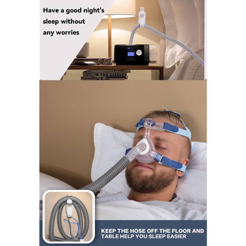 Abs Cpap Tube Holder With Double Hooks For Bedroom Sleep Apnea Equipment Storage