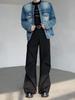 CleanFit Men's Western Pleated Micro-Flare Pants - High-End Wide-Leg Design