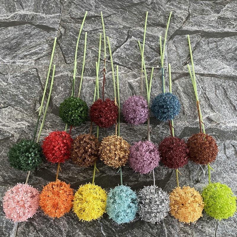Künstlicher Allium Giganteum Pflanzenstrauß aus langlebigem Kunststoffmaterial zum Verschenken
