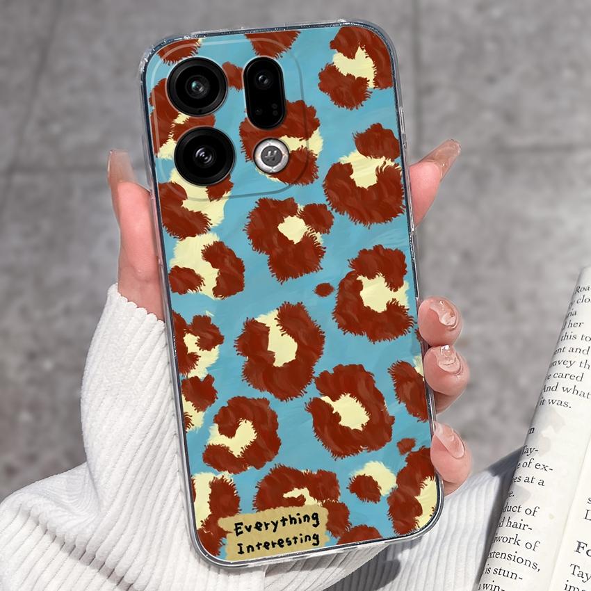 For Oppo Find X9 X8 X7 X5 Pro X2 Lite Reno8 Pro Pro+ Phone Case Black Cat Wine Glass Patterns Transparent TPU Protection Covers For Oppo Bumper Casing