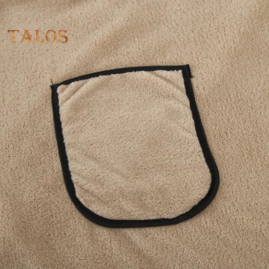 Men Bath Skirt Towel with Pocket Coral Fleece Quick Absorbent Adjustable Waist Button Closure Towel Wrap Sauna Towels Men Wrap Robe for Gym Spa Beach