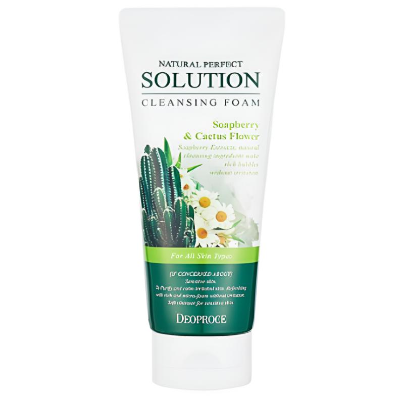 Deoproce Natural Perfect Solution Soapberry & Cactus Cleansing Foam 170 G
