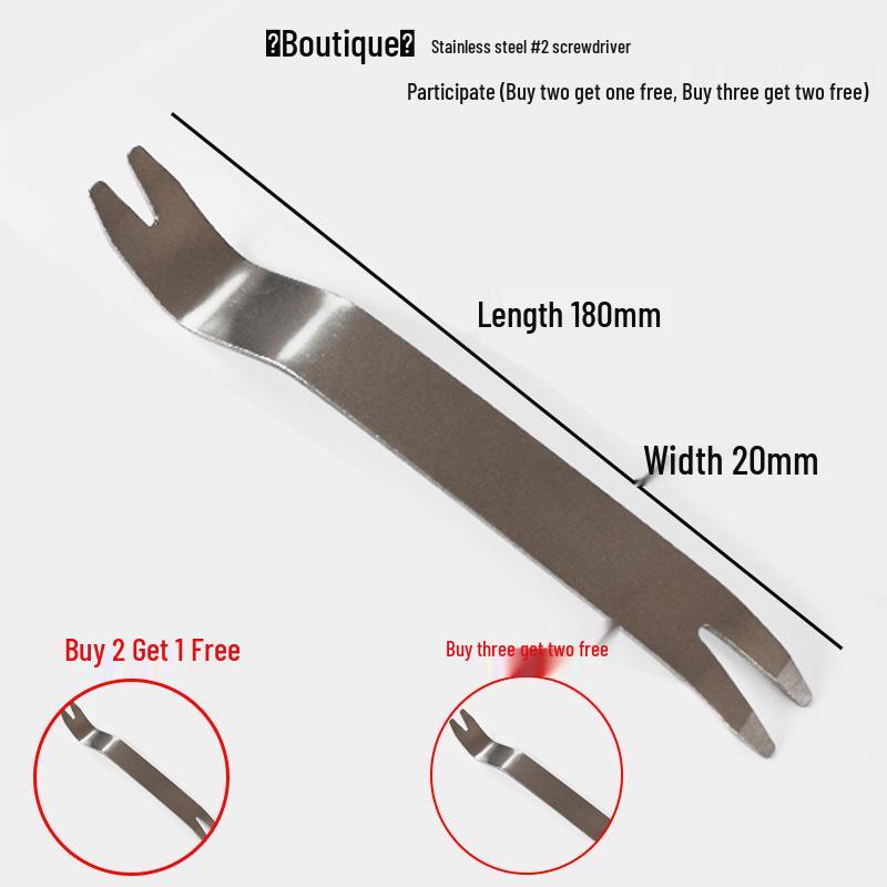 Nerezová sada páčidel a nástrojů pro demontáž čalounění interiéru automobilu