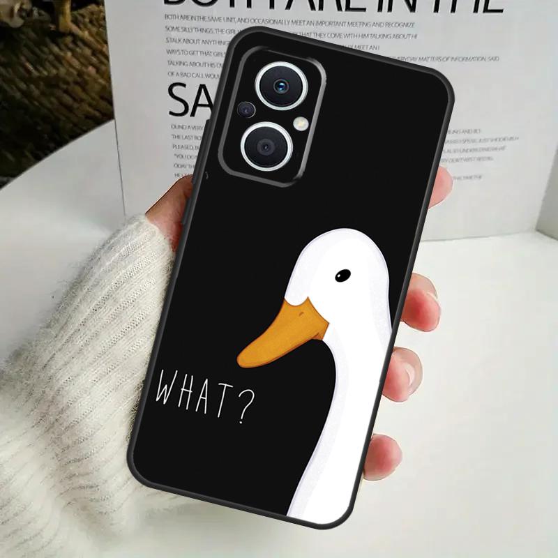 Cartoon Funny Goose Phone Case For OPPO Reno 8 7 Lite 8T 11 12 13 14 14F 10 Pro OPPO Find X8 X6 X5 X9 Pro Cover