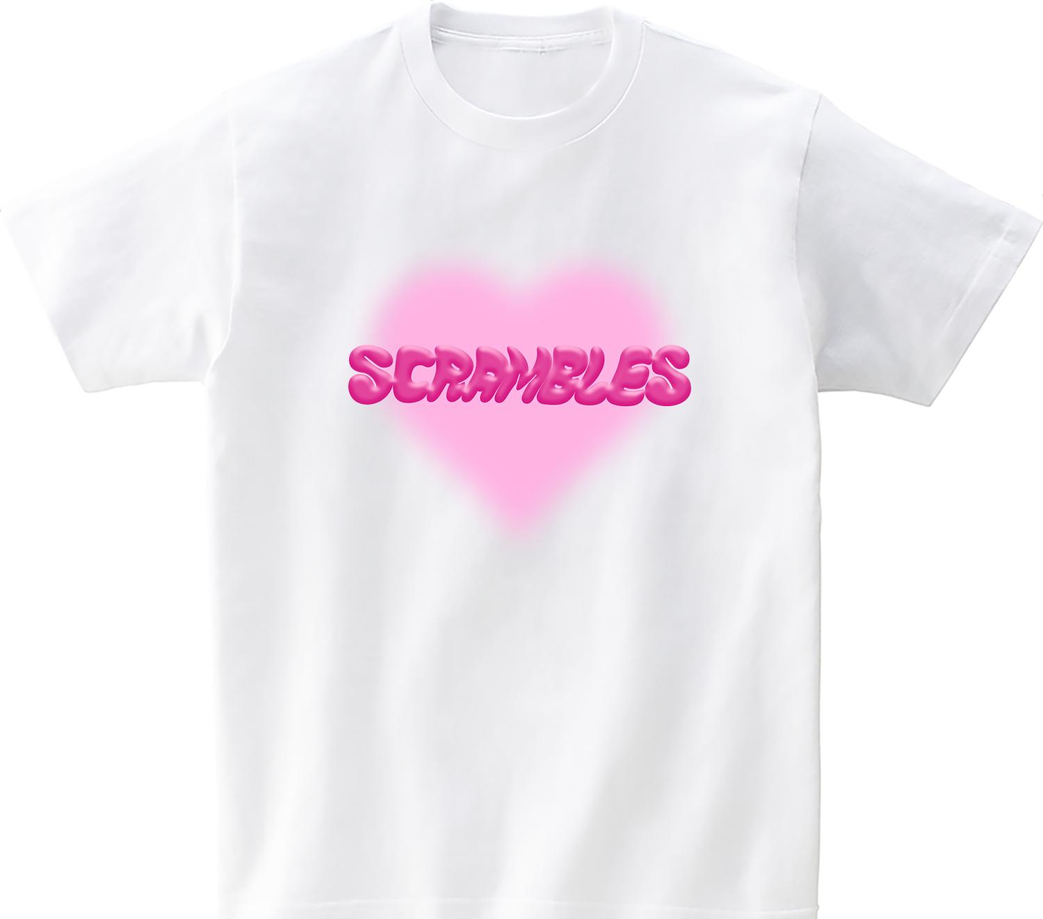 Awesome Us Scrambles Short Sleeve T-Shirt White L/Free