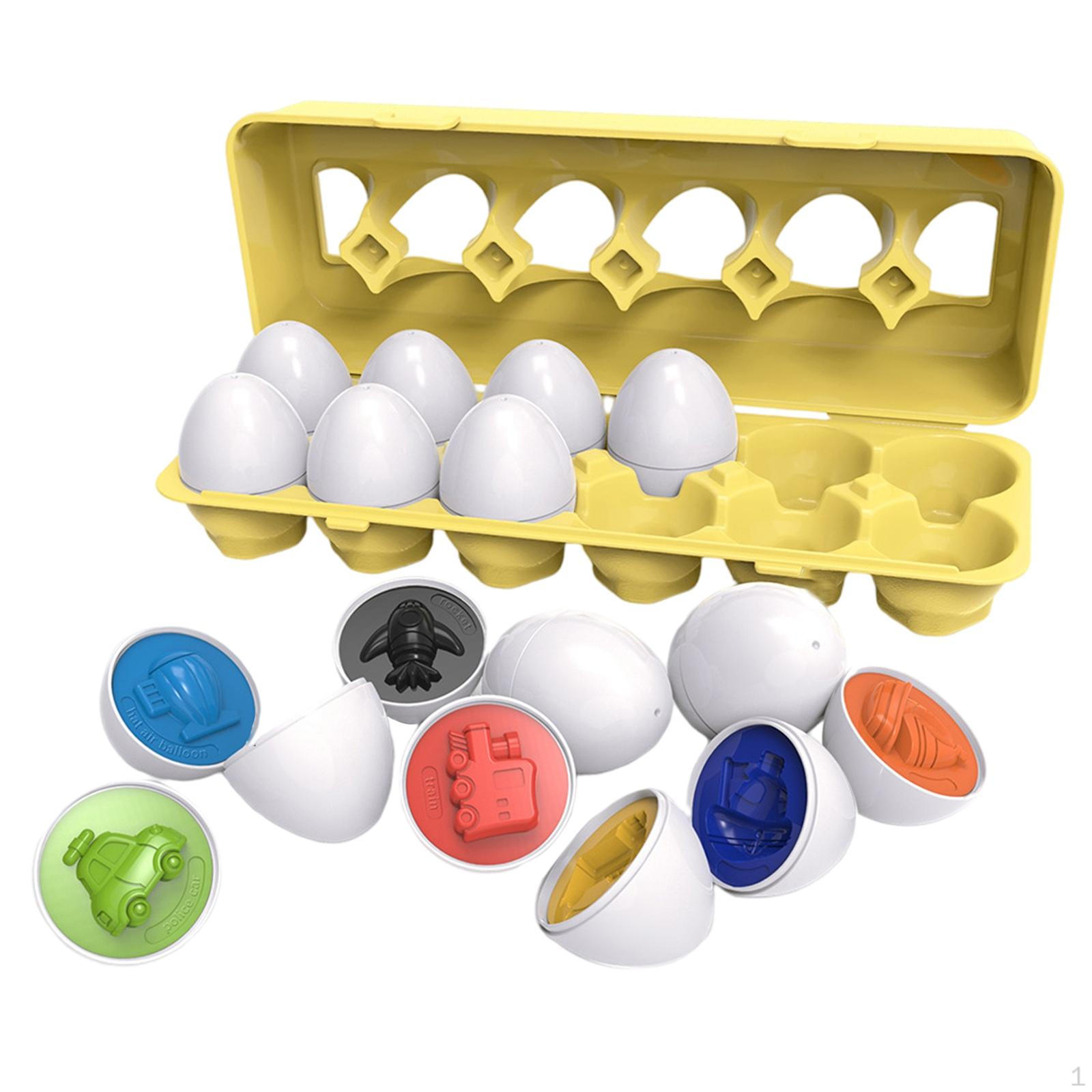 

Набір іграшкових яєць Сортування за формою та розпізнавання кольорів Навчальний сортер для 3 4 5 6 років #2_30x10x7cm