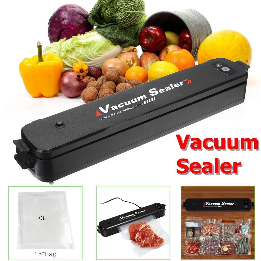 

Вакуумный упаковщик 90 Вт Автоматическая система вакуумной упаковки Машина для вакуумной упаковки для хранения и сохранения продуктов UK