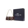 Coach Soho Flap 25 Klassische Monogramm Kettenschultertasche Beschichtetes Canvas und Leder Damen Schultertasche Braun CAN45-B4S0M
