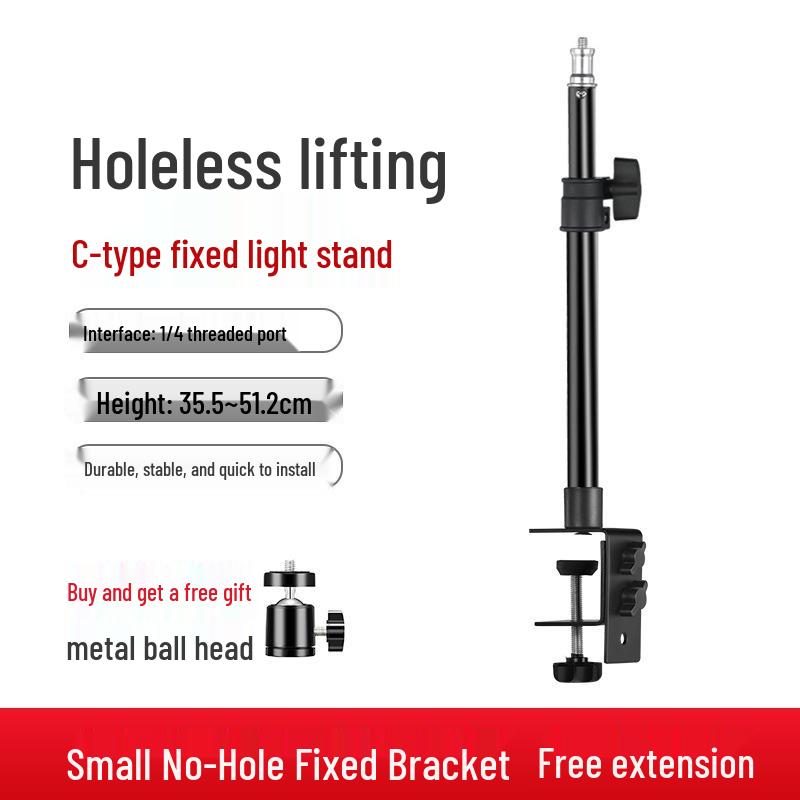 

Photography Light Stand & Phone Holder for Desktop, Live Streaming, and Short Videos