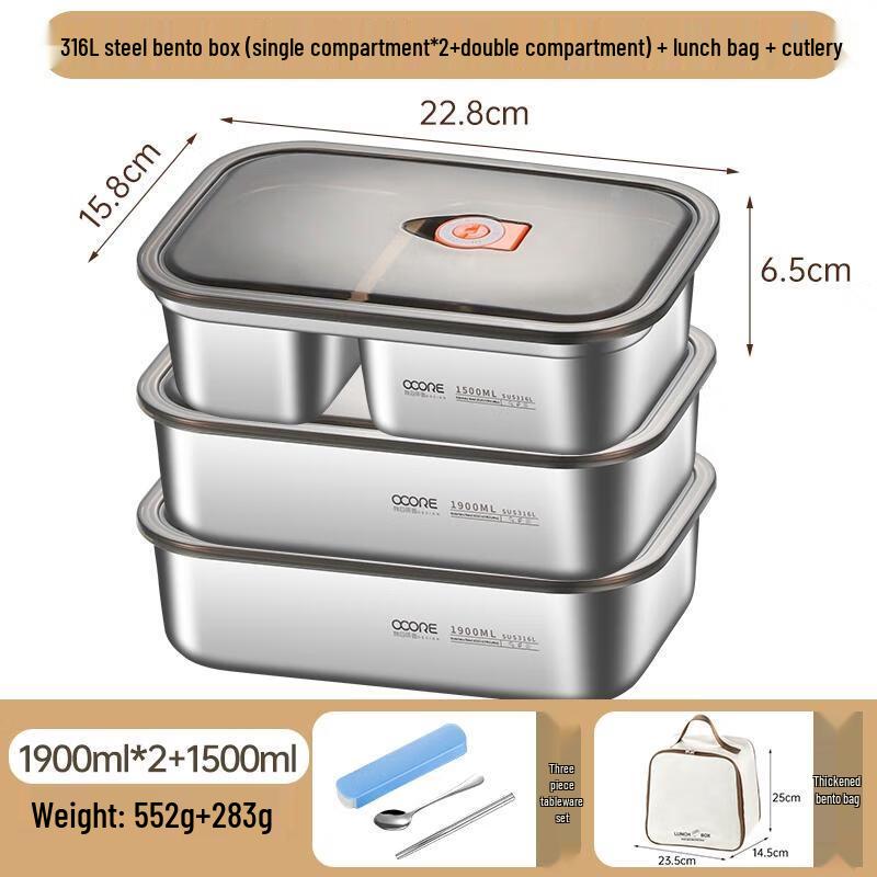 Van Gogh Bone China 3-Layer Bento Box Set