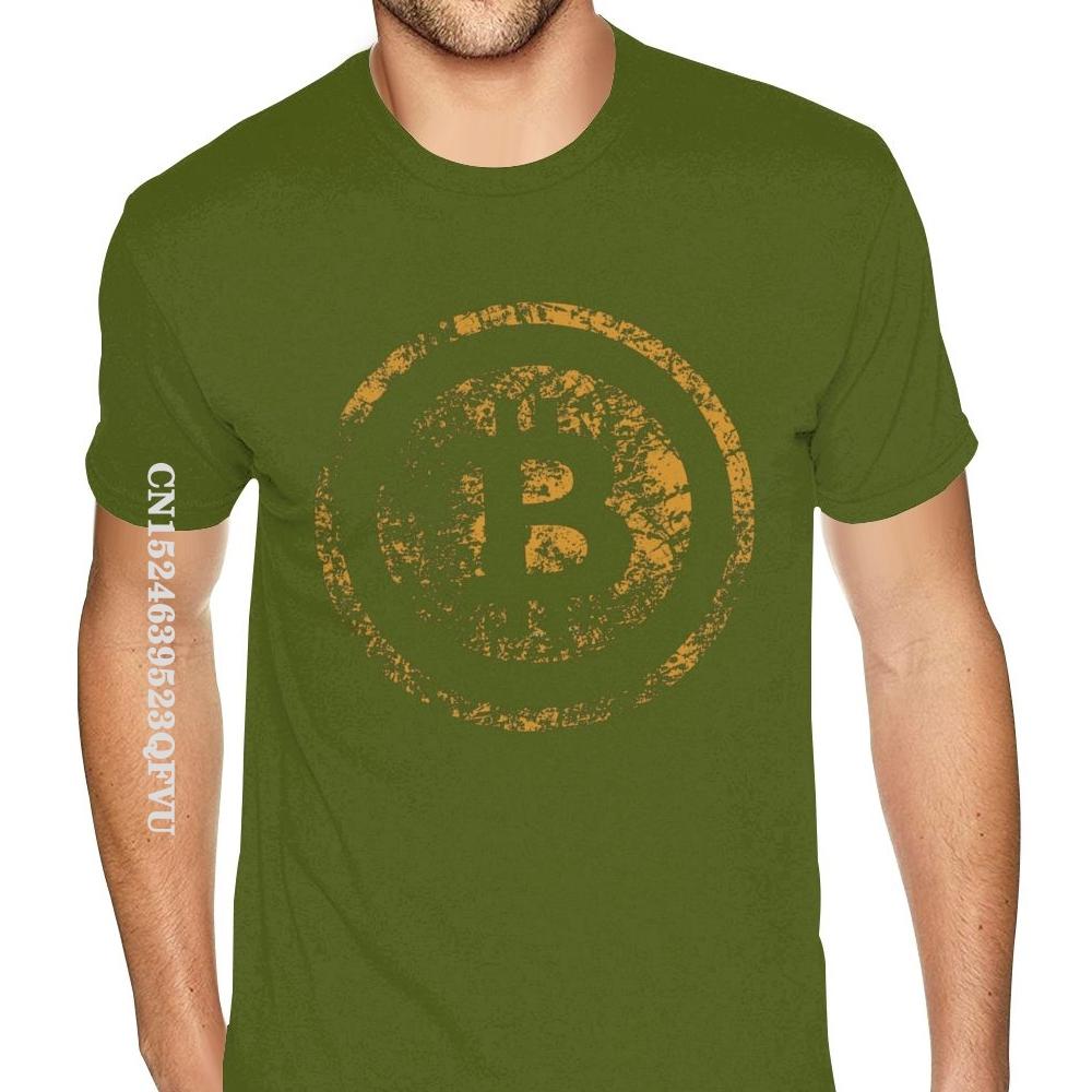 Vintage BTC Crypto Currency Bitcoin Wholesale T-Shirt Men Stylish Tees Tops Shirt New Coming Normal Cotton Men's T Shirt Normal