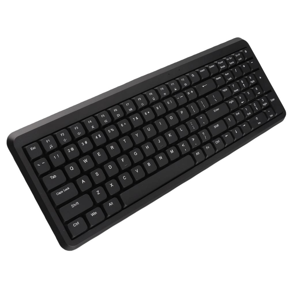 2.4G Wireless Keyboard 105 Key Full Size Keyboard with Numeric Keypad Silent Scissor   Keys for Computer Desktop PC Laptop
