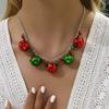 Earrings Christmas Bell Jewelry Set Necklace Xmas Clavicle Chain Sweet   Women