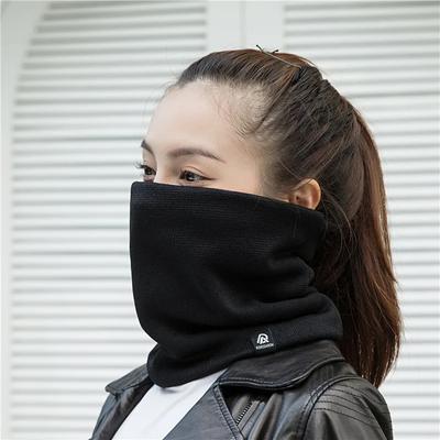 Men Women Solid Knitting Neckerchief for Unisex Fleecing Autumn Winter Warm Neck Scarves Thick Bufanda Muffler Mask Ring Scarf