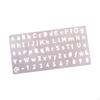 Metal Stencil Stainless Steel Sturdy Accurate Compact Drawing Template for Bookmark Wood Carving