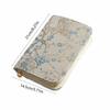 Flower Pattern Jewelry Storage Bag with Zipper Grid Storage Jewelry Organizer Multi-layer Space Saving Notebook Jewelry Handbag