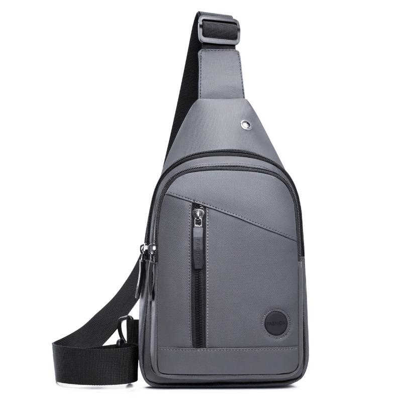 Casual Men's Chest Bag, Adjustable Shoulder Strap, Multiple Pockets, Suitable for Cycling, Commuting, Business, Sports, Etc