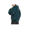 Adidas Originals Reversible Allover Print Hooded Long Sleeve Jacket Unisex Jacket Black JD6367