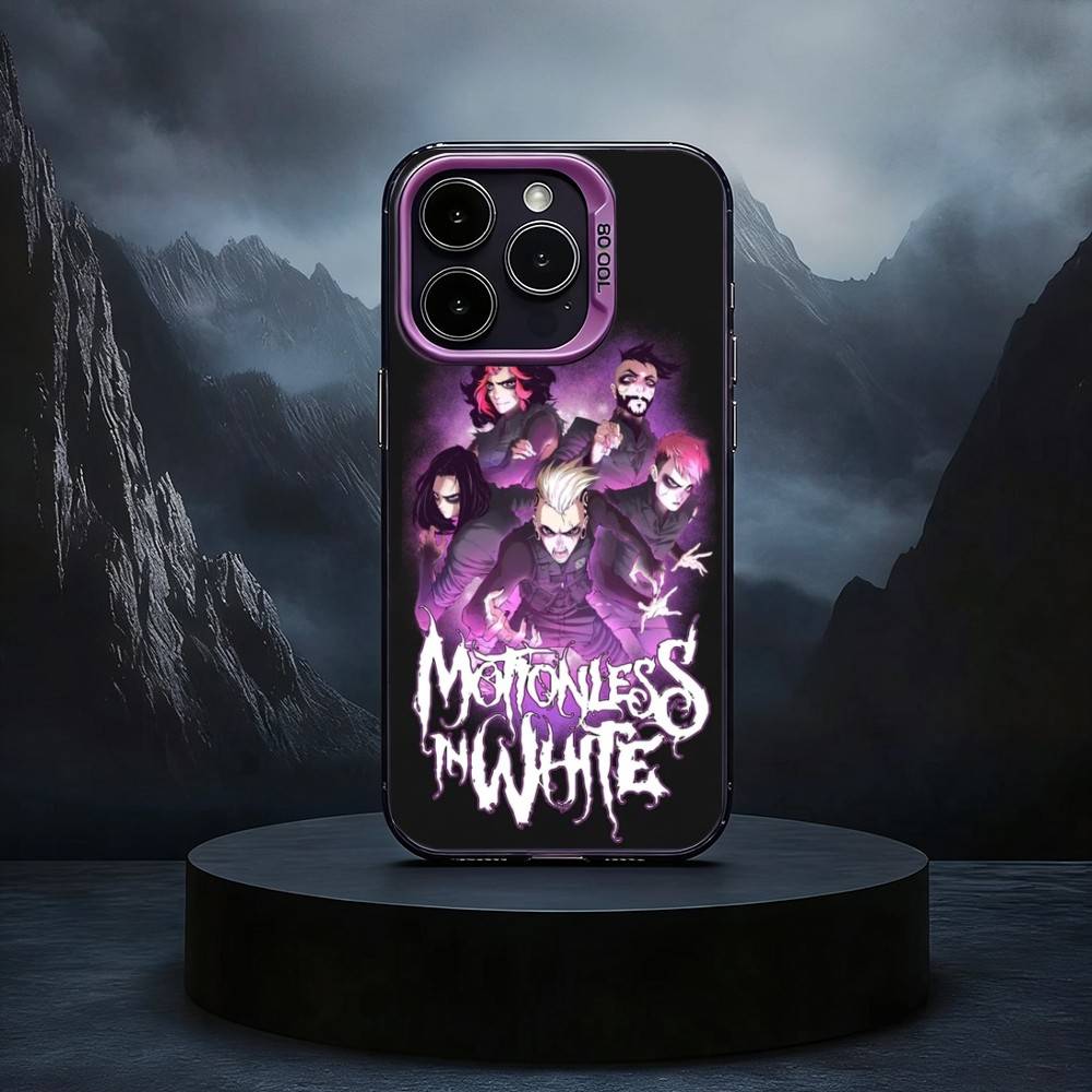 

M-Motionless In White Black Candy silver phone case Phone Case For iPhone17,16,15,14,13,12,11 Plus,Pro Max iPhone14Plus