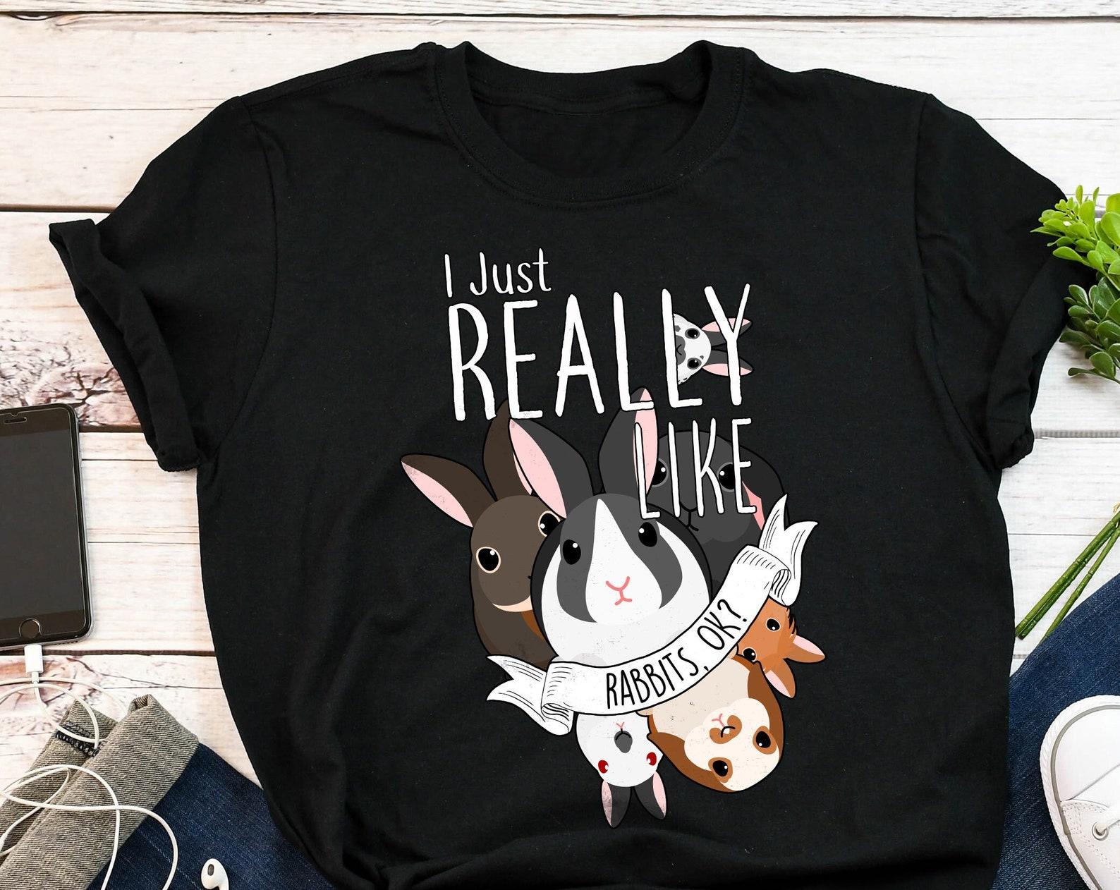 Rabbit Shirt, , , Funny Bunny Lover Gift, Cute Pet T-shirt, Tshirt, Dutch Rex Himalayan Lionhead Mini English Spot Holland Lop, Mom 120