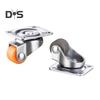 0.5 Inch Furniture Caster Wheels Universal Small Swivel Plate Casters for Carts Furniture Baby Bed Kitchen Cabinet Table