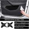 For Tesla Model 3 Y 2026 Car Door Anti-kick Mat Panel Leather Carbon Fiber Interior Glove Box Protective Sticker Car Accessories