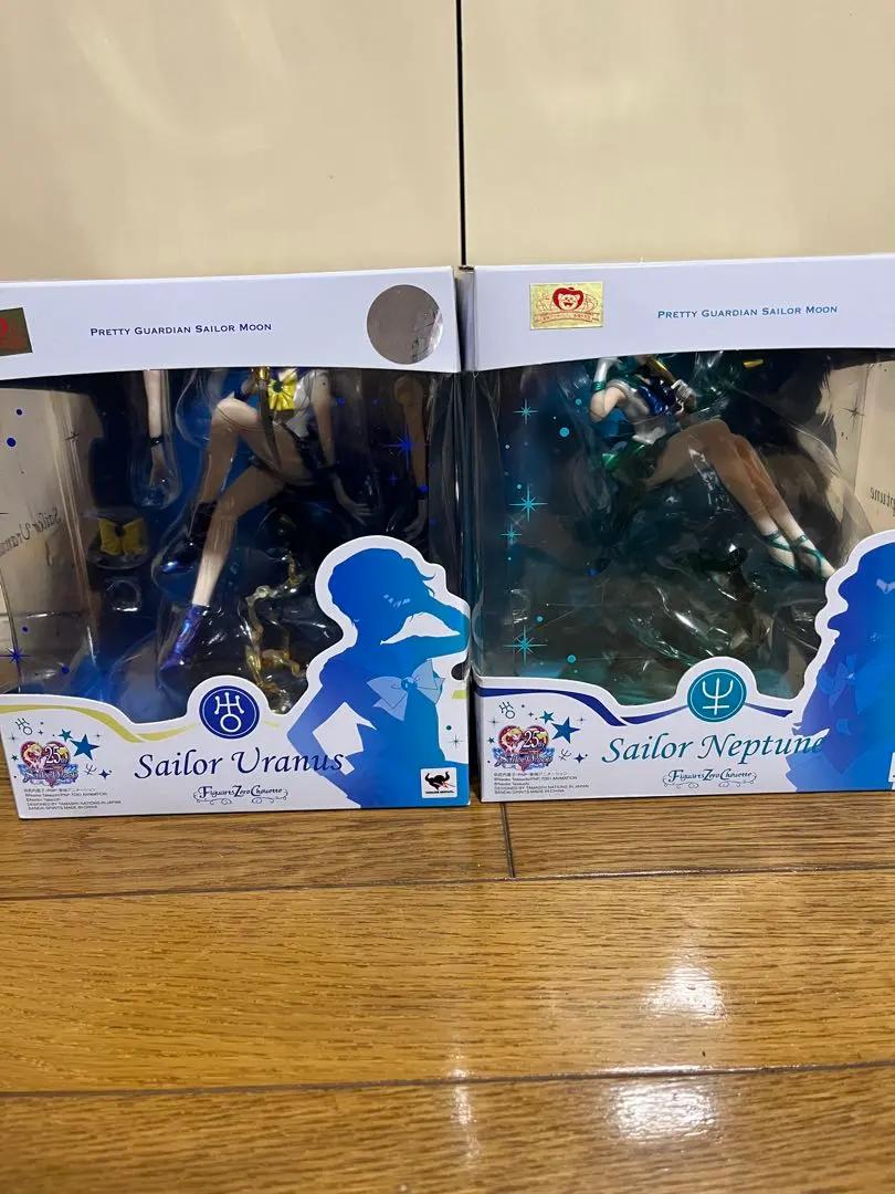 Sailor Moon Uranus Neptune Figuarts Zero Chouette Figure Set 2 BANDAI Japan