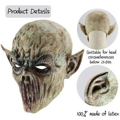 Halloween Horror Mouthless Alien Hot-Selling New Zombie Cos Play Secret Room Latex Headgear